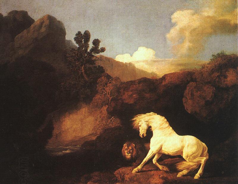 George Stubbs A Horse Frightened by a Lion